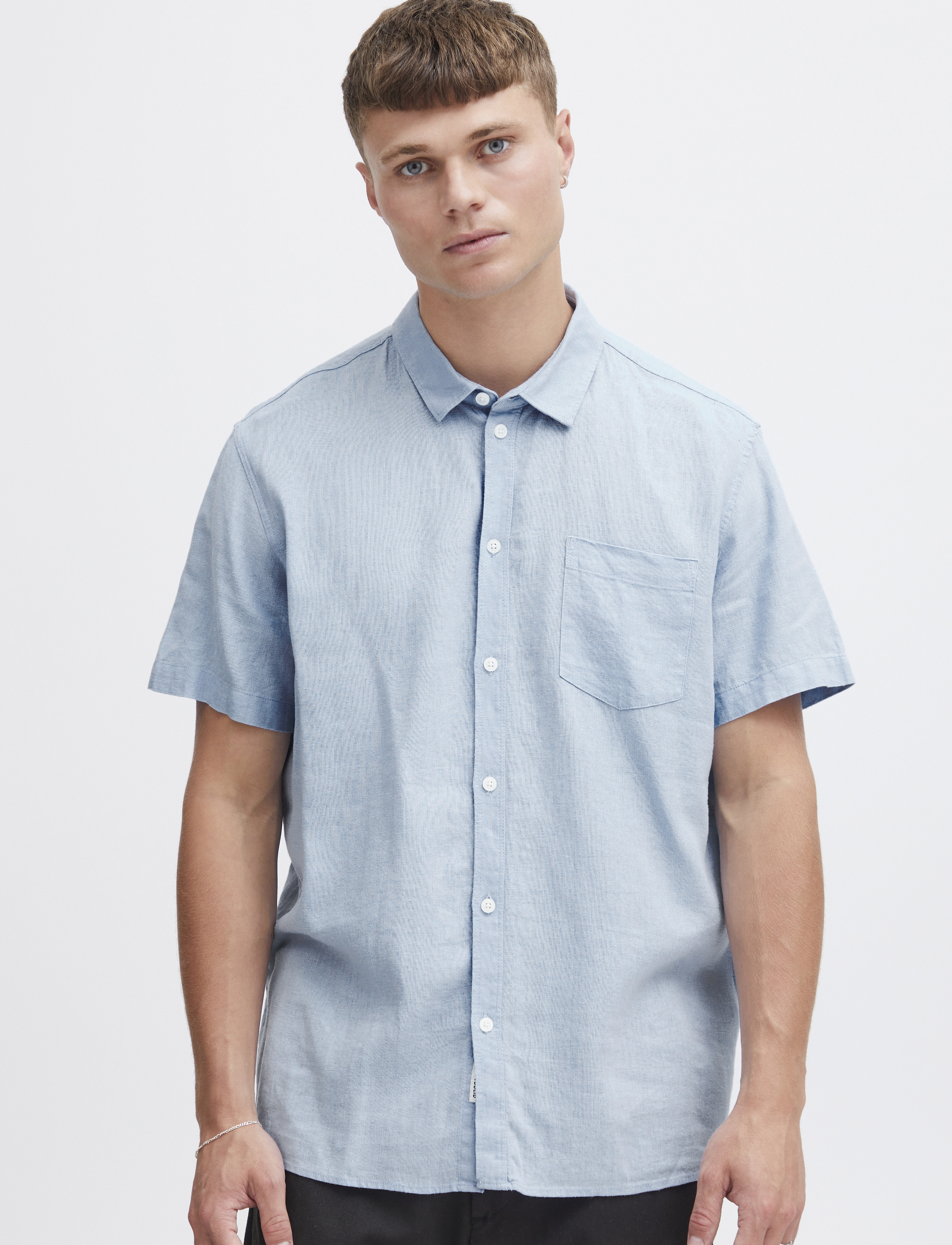 Solid - SDALLAN SS SH - lowest prices - chambray blue - 3