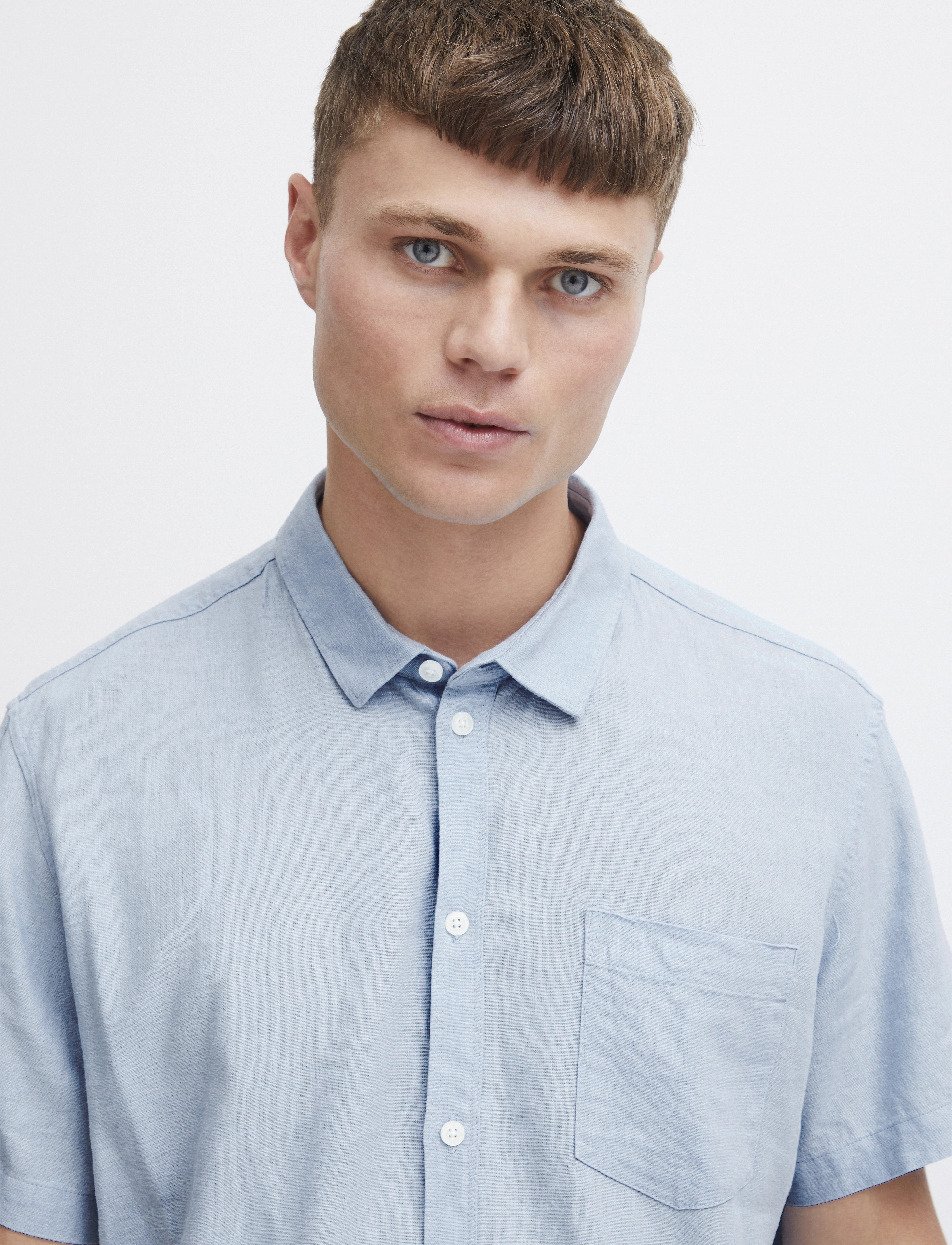Solid - SDALLAN SS SH - lowest prices - chambray blue - 5