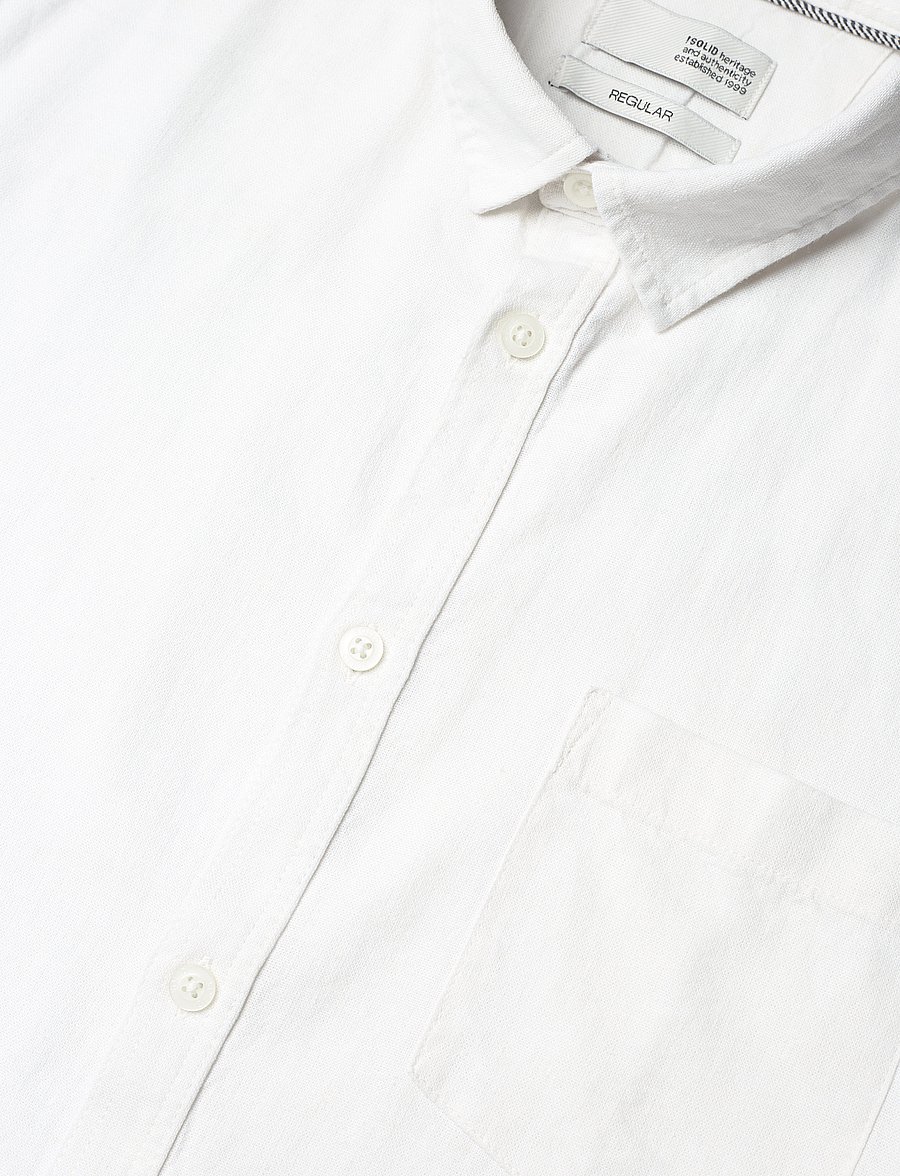 Solid - SDALLAN SS SH - hørskjorter - off white - 3