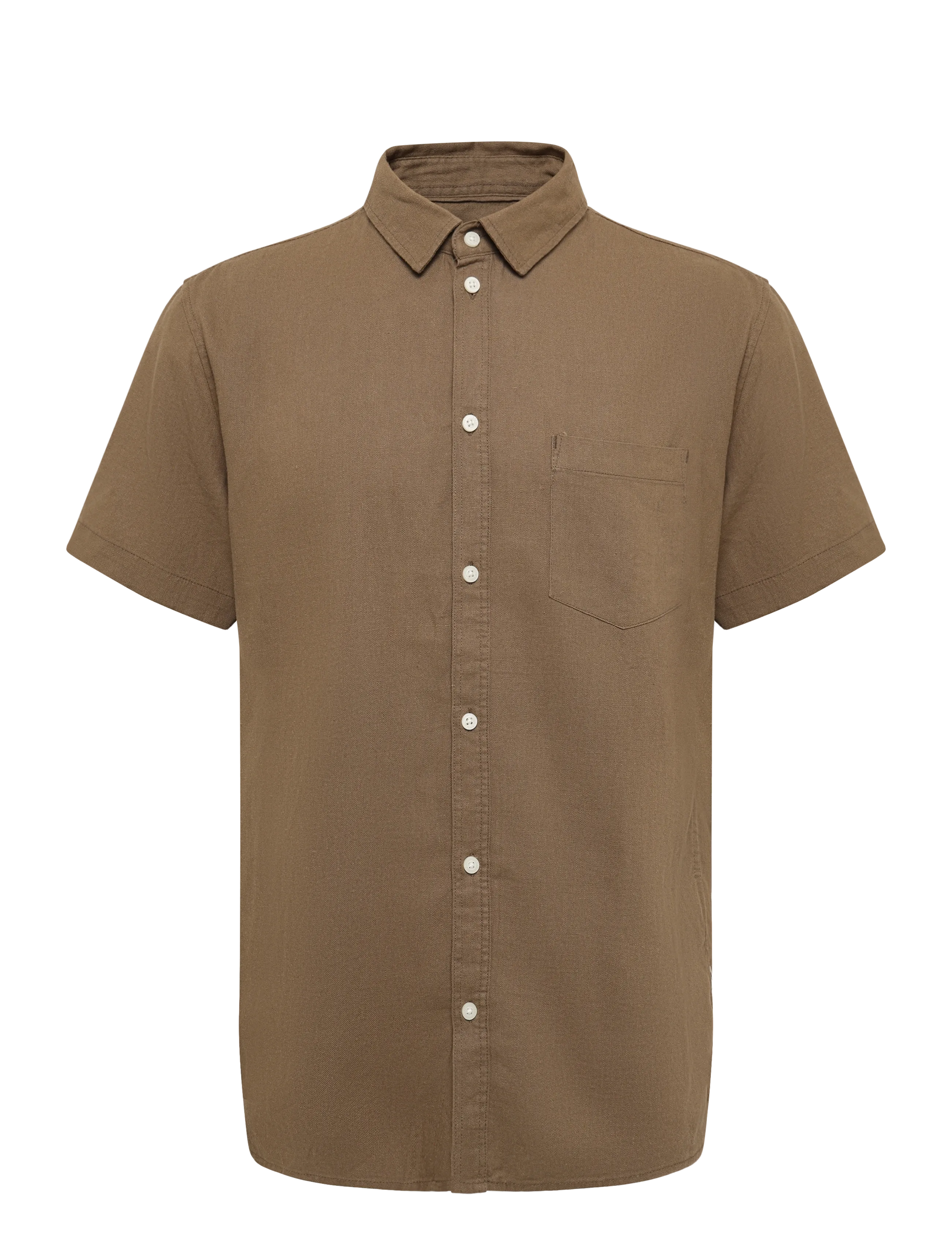SOLID Sdallan Ss Sh Braun - L - Herren