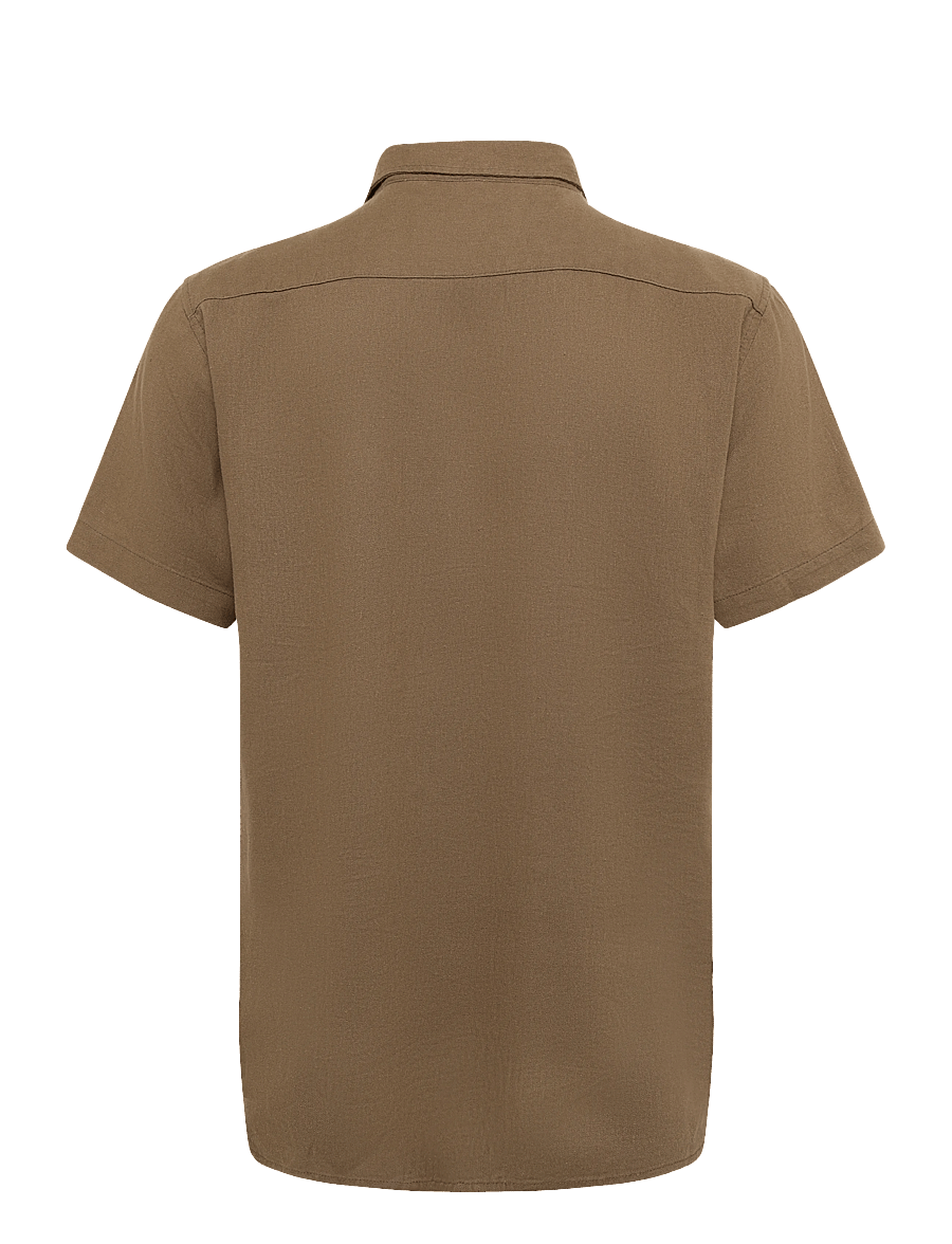Solid - SDALLAN SS SH - leinenhemden - shitake - 1
