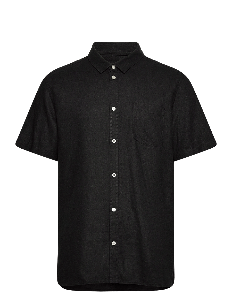 Solid - SDALLAN SS SH - hørskjorter - true black - 1