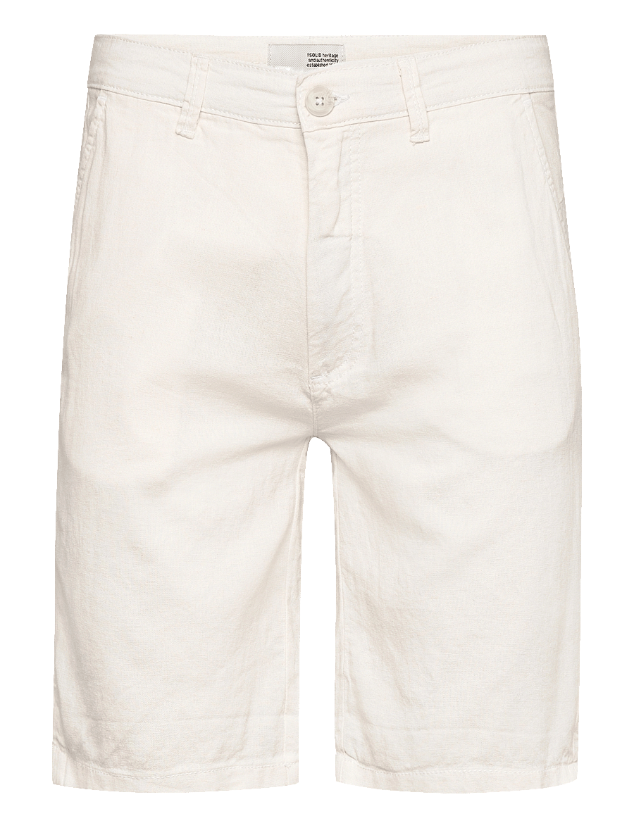 Solid - SDAurelius SHO - linen shorts - off white - 0