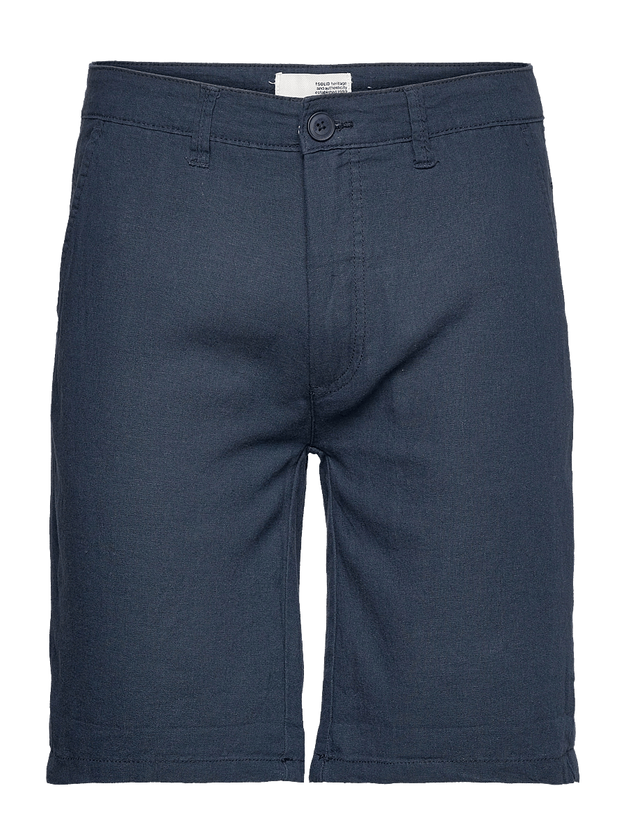 Solid - SDAurelius SHO - linen shorts - total eclipse - 0