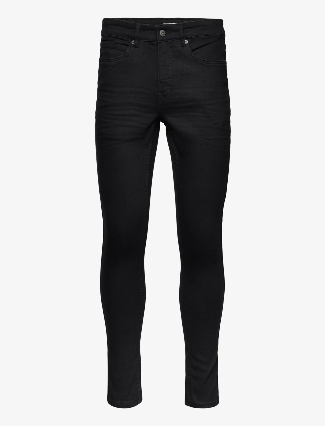Solid - SDScott - džinsa bikses ar šaurām starām - black denim - 0