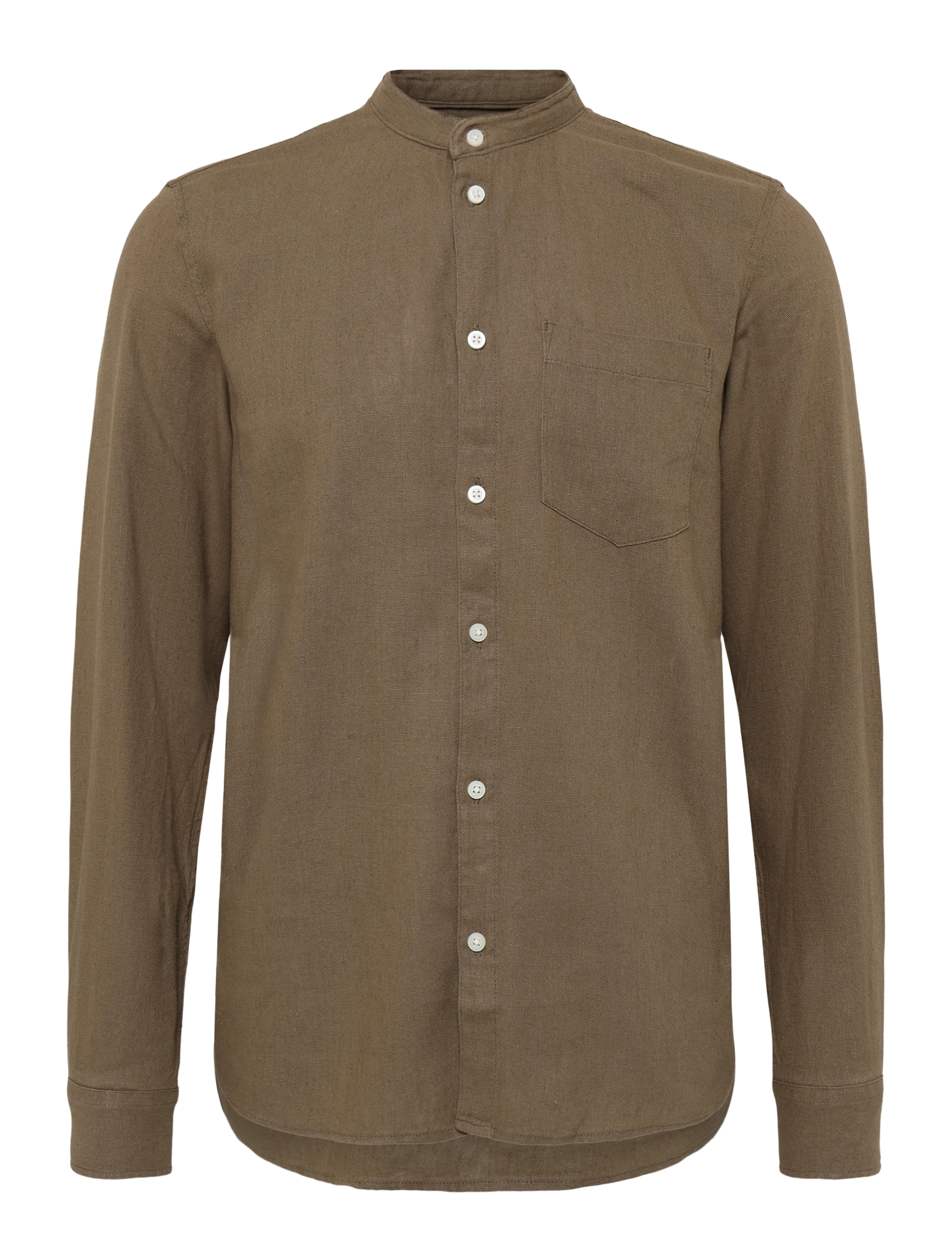 Solid Sdallan China Sh, L, Shirts, Khakigrün - Casual Männerswear