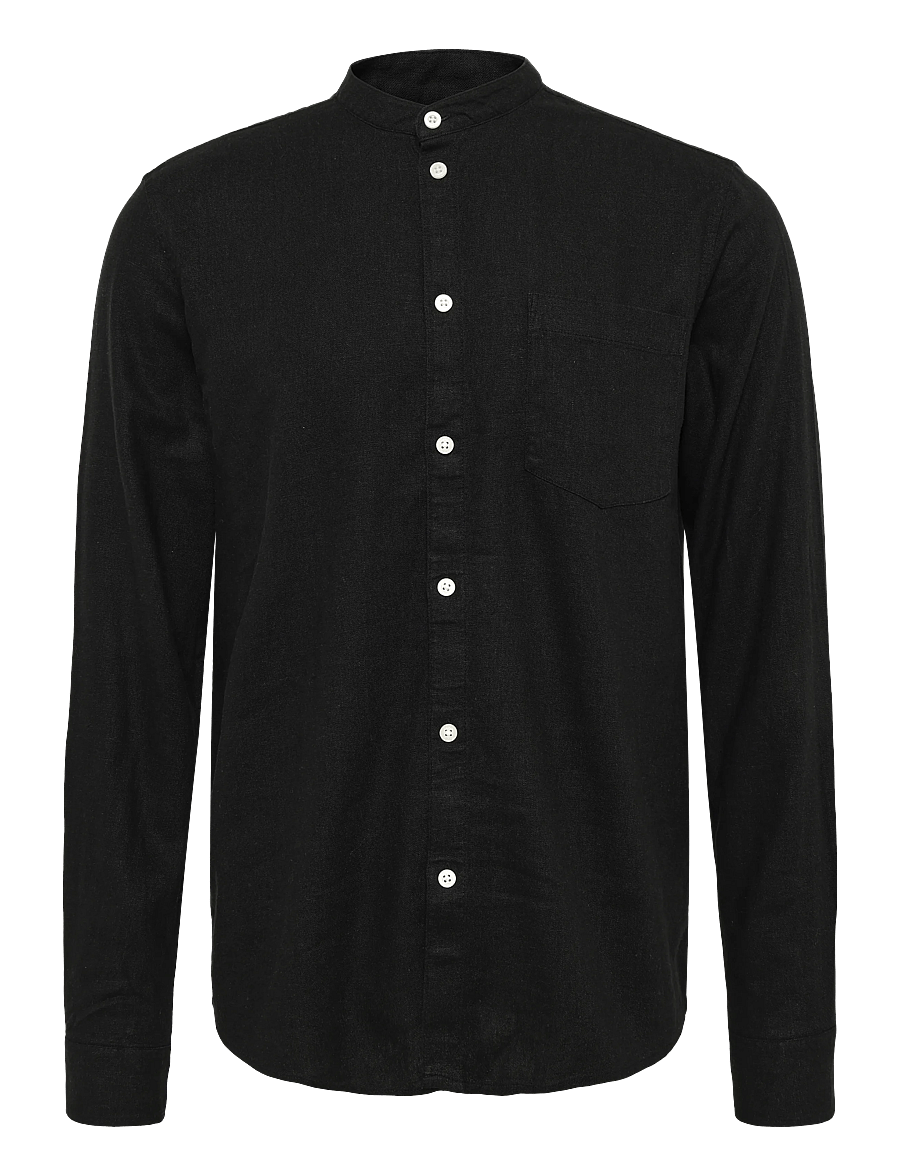 Solid - SDALLAN CHINA SH - leinenhemden - true black - 0