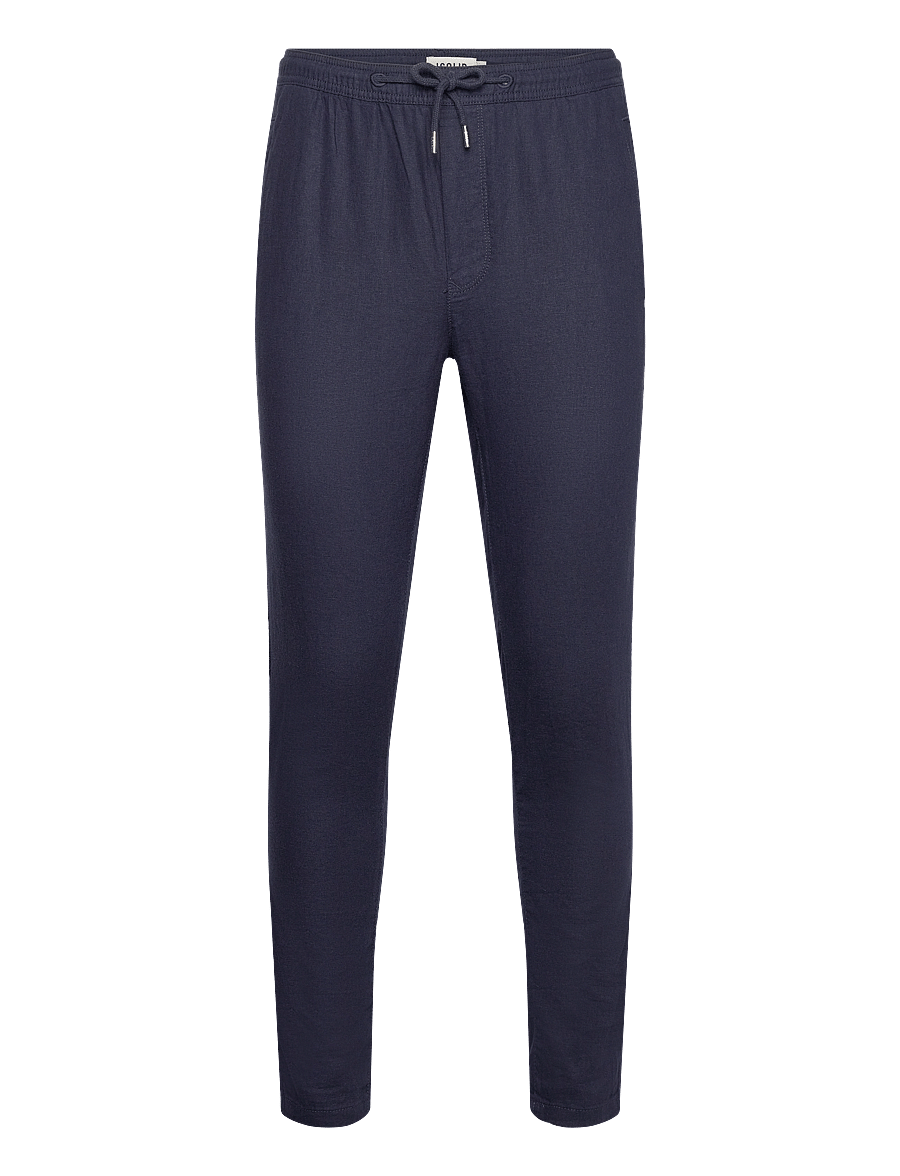 Solid - SDTAIZ PA - linen trousers - insignia blue - 1