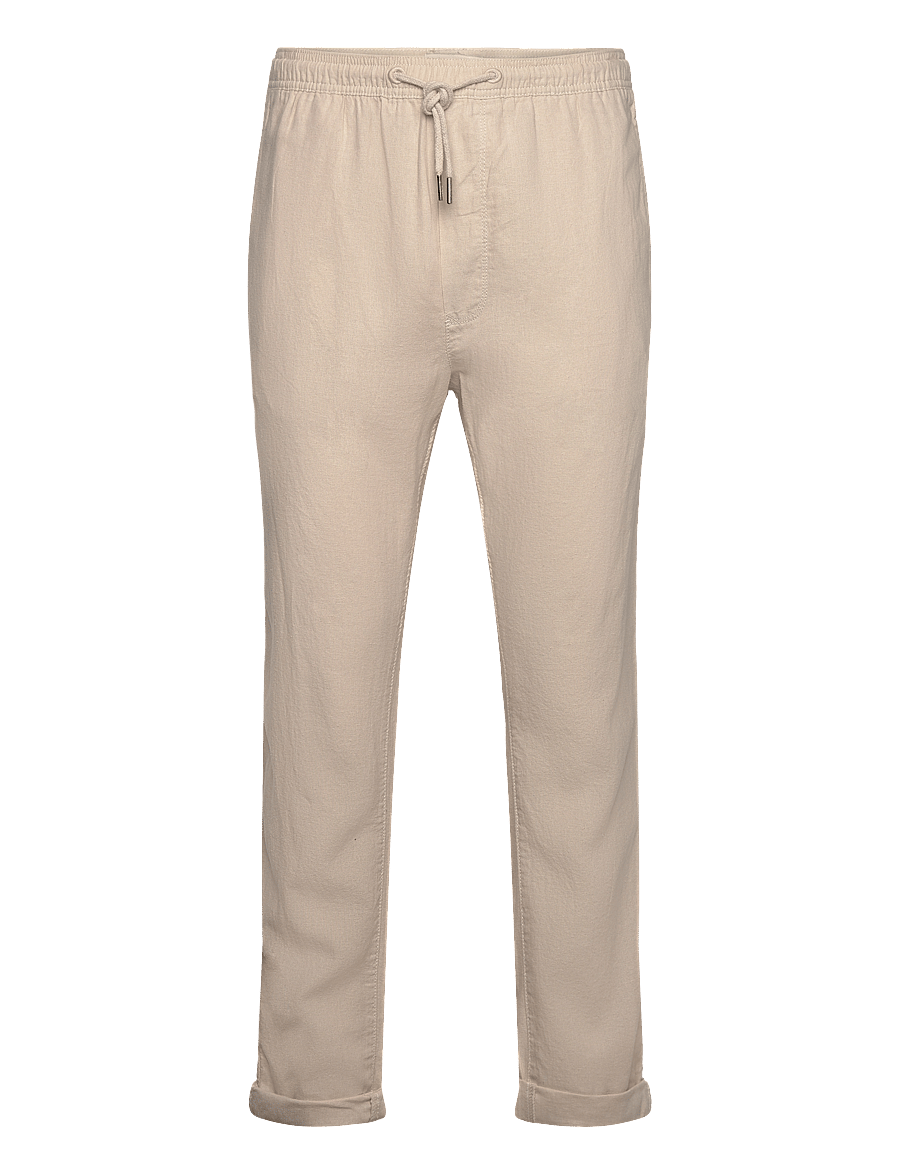 Solid - SDTAIZ PA - linen trousers - oatmeal - 1