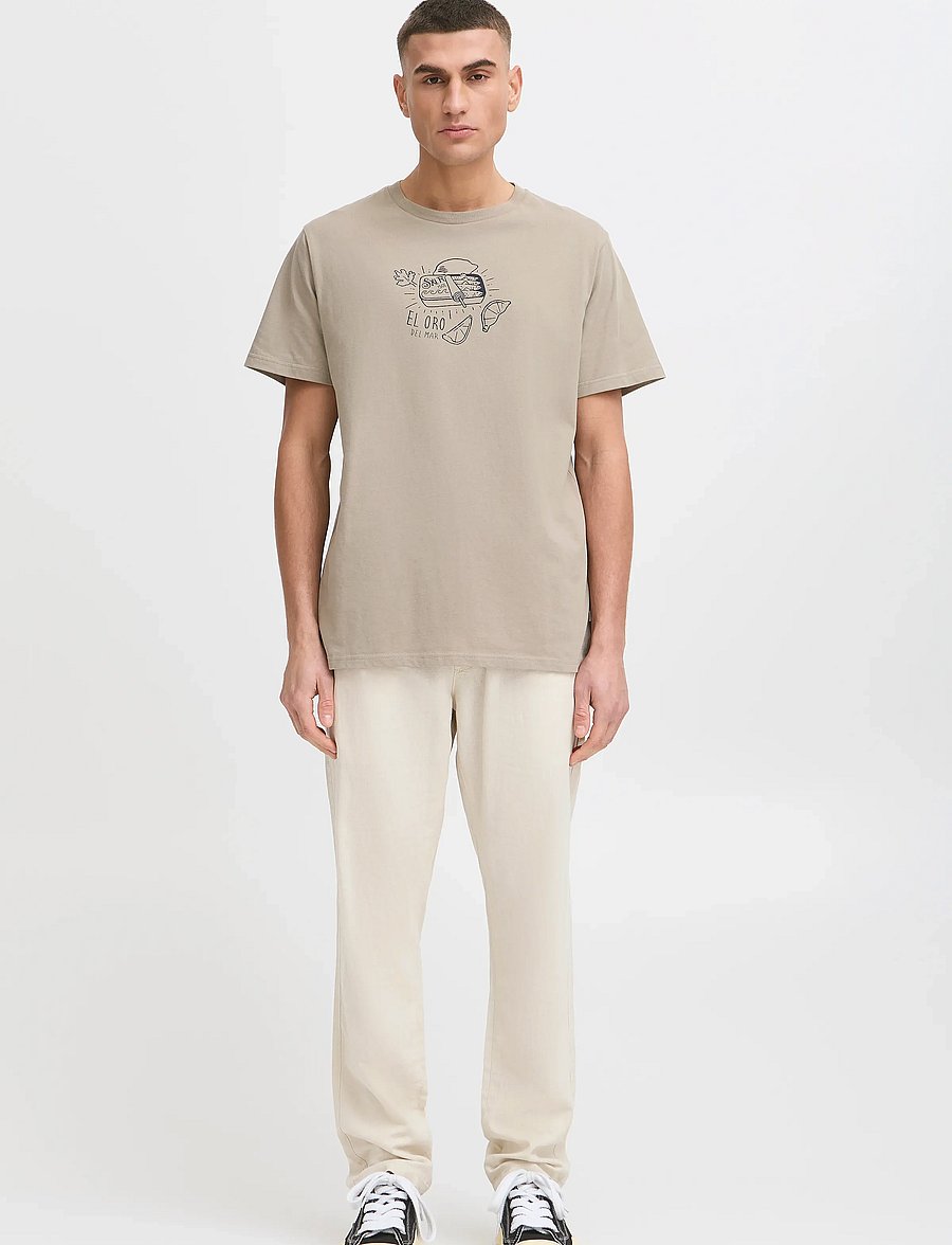 Solid - SDTAIZ PA - linen trousers - oatmeal - 0