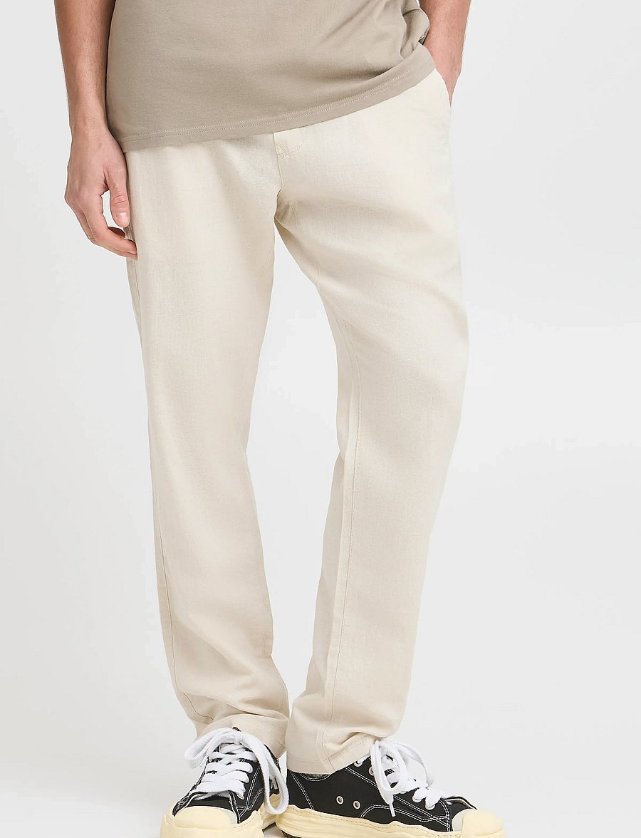 Solid - SDTAIZ PA - linen trousers - oatmeal - 3