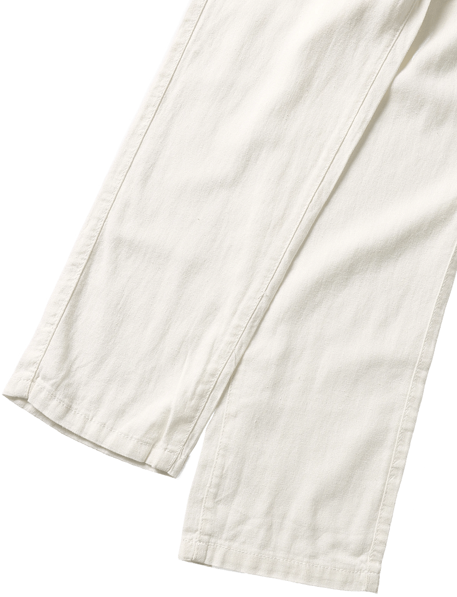 Solid - SDTAIZ PA - hørbukser - off white - 4