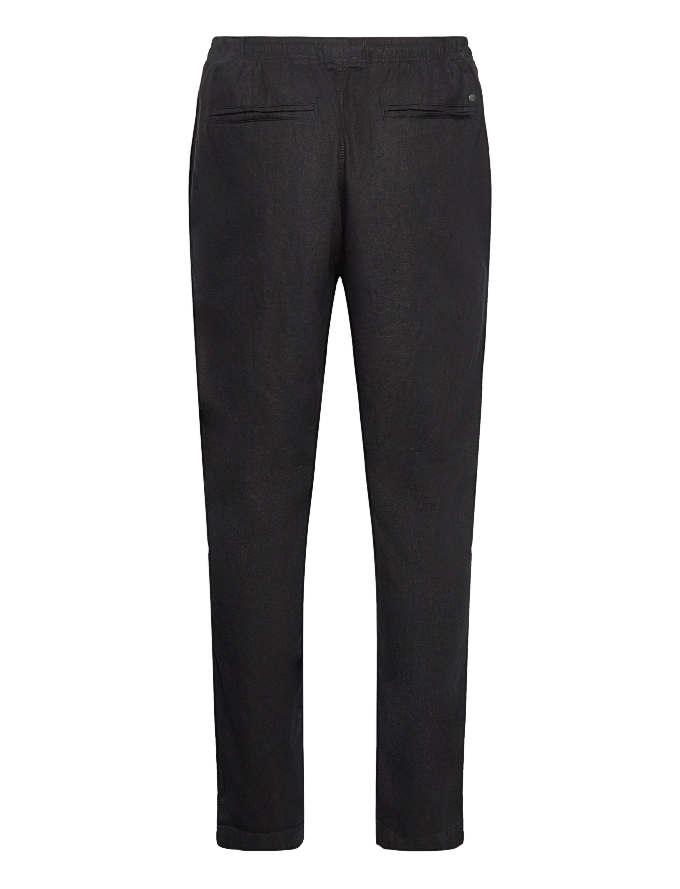 Solid - SDTAIZ PA - linen trousers - true black - 2
