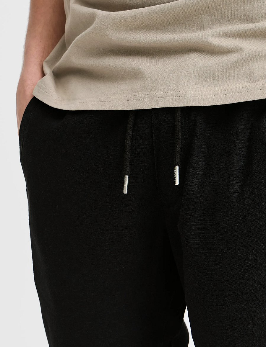 Solid - SDTAIZ PA - linased püksid - true black - 5