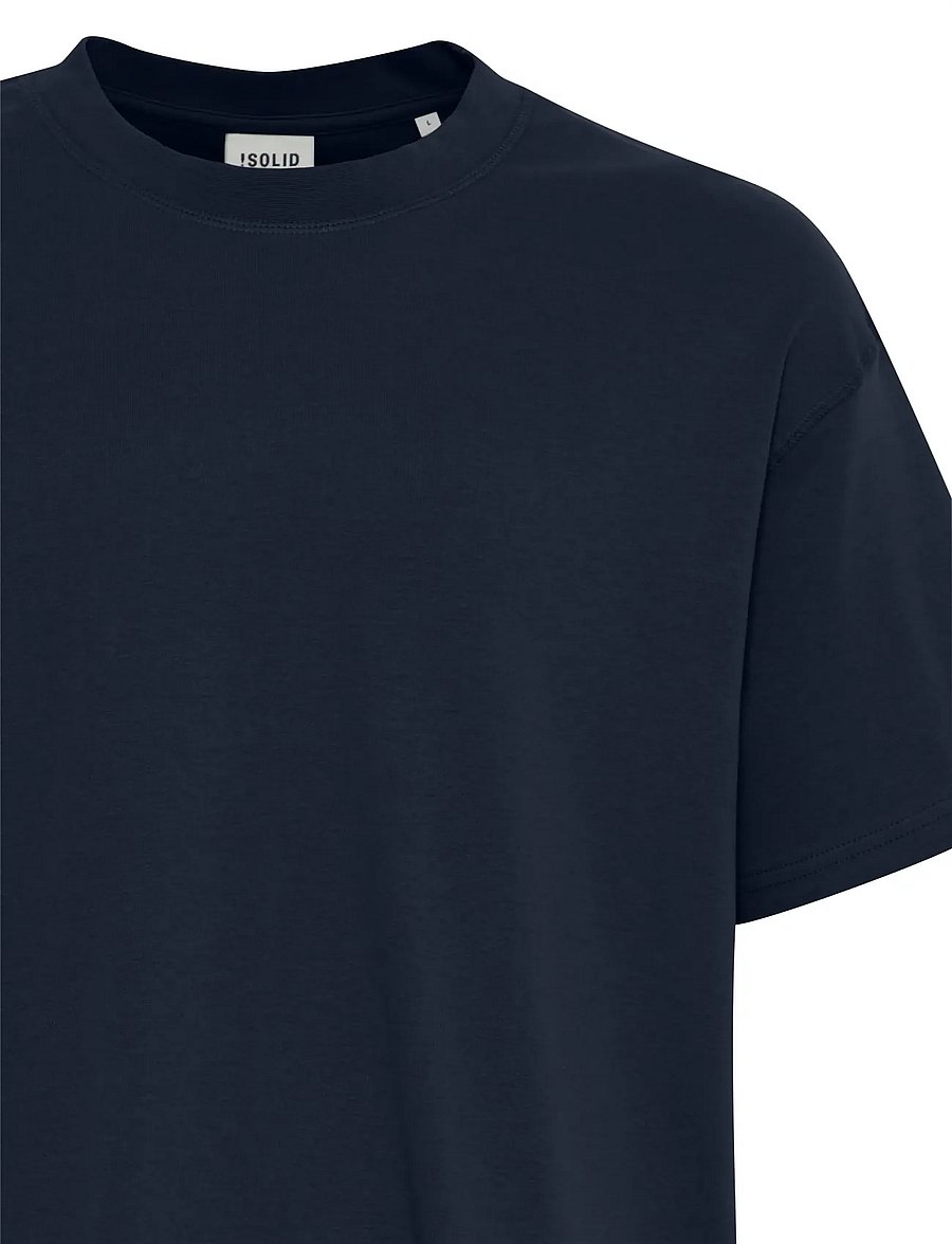 Solid - SDDanton SS - short-sleeved t-shirts - insignia blue - 4