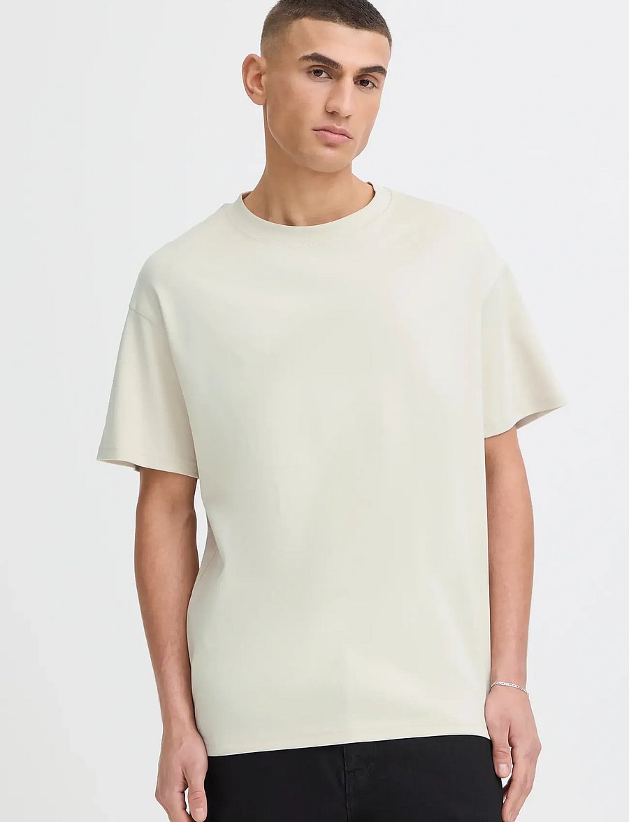 Solid - SDDANTON - kurzärmelige t-shirts - oatmeal - 4