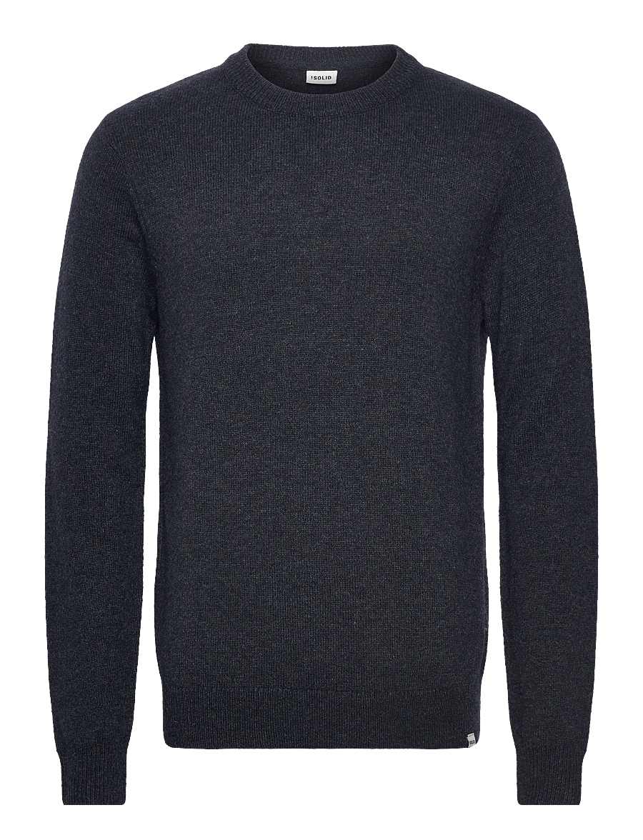 Solid - SDDYLLON LS2 - rundhals - insignia blue melange - 0