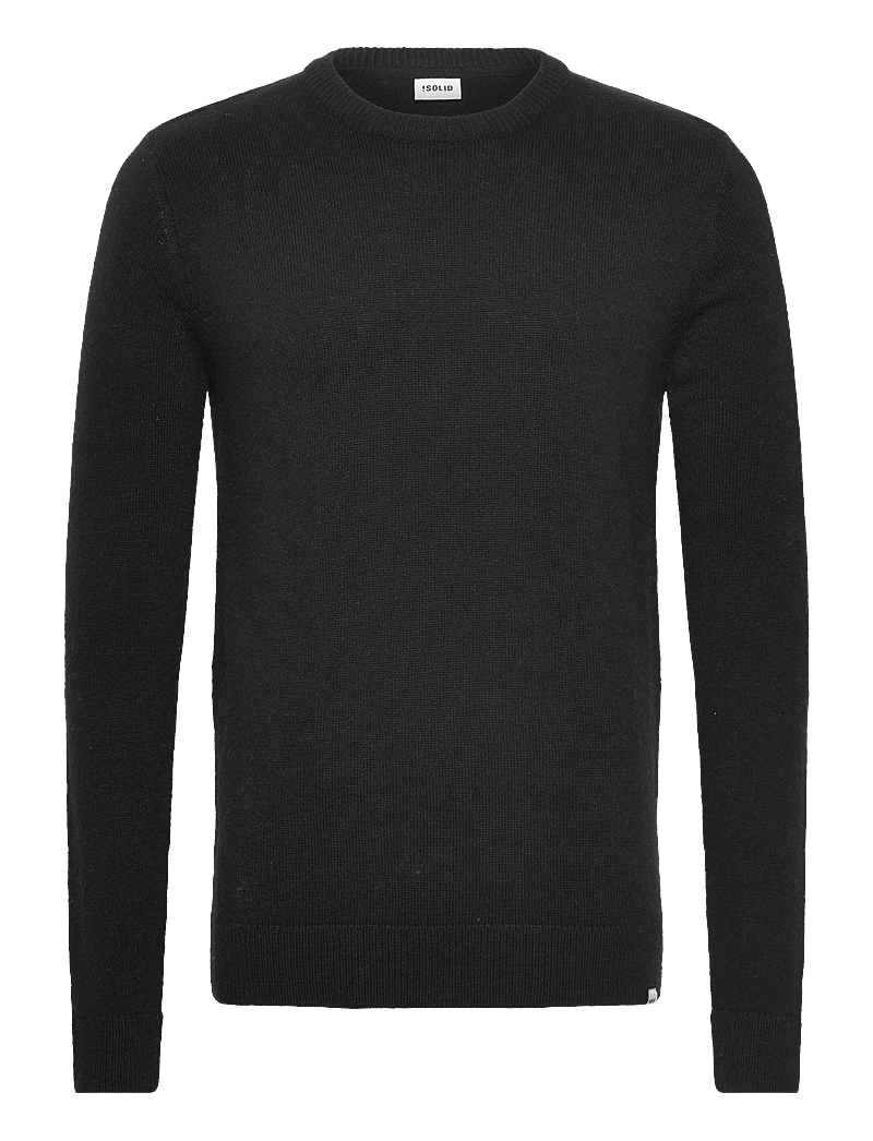 Solid - SDDYLLON LS2 - adījumi ar apaļu kakla izgriezumu - true black - 0