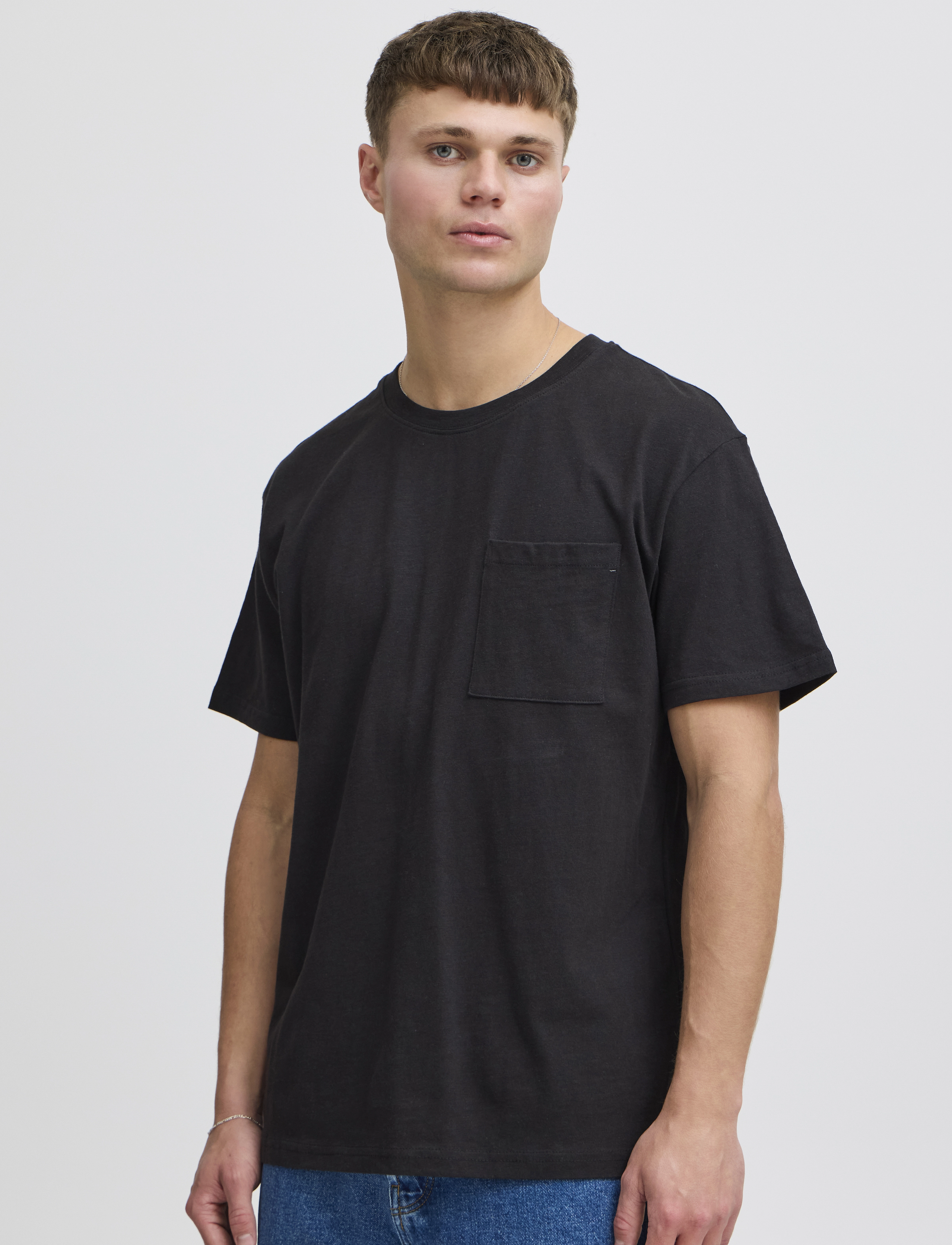 Solid Sddurant Ss, Mænd, Lomme T-Shirt, Sort, Str: M