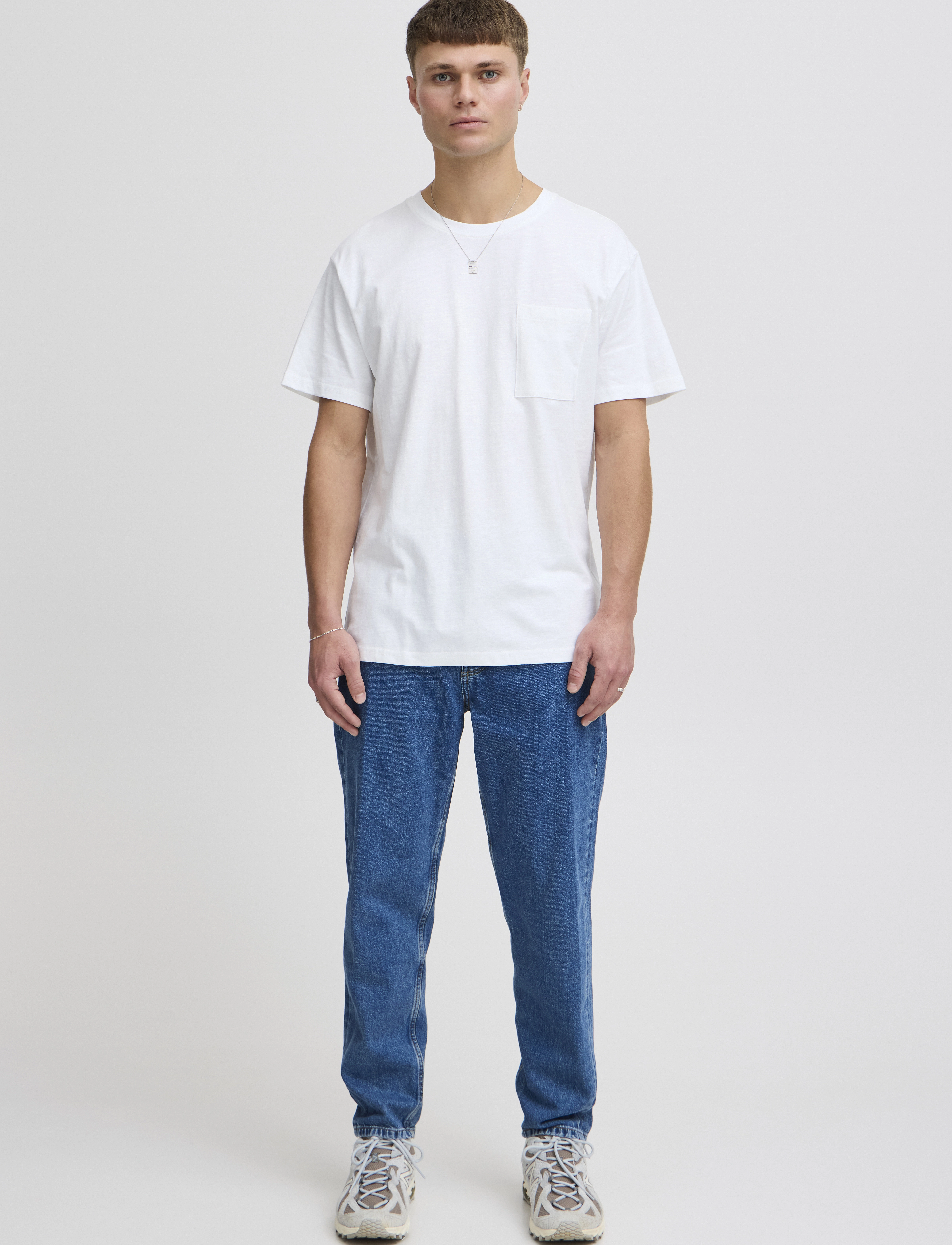 Solid SDDURANT SS - Short-sleeved t-shirts - WHITE / white