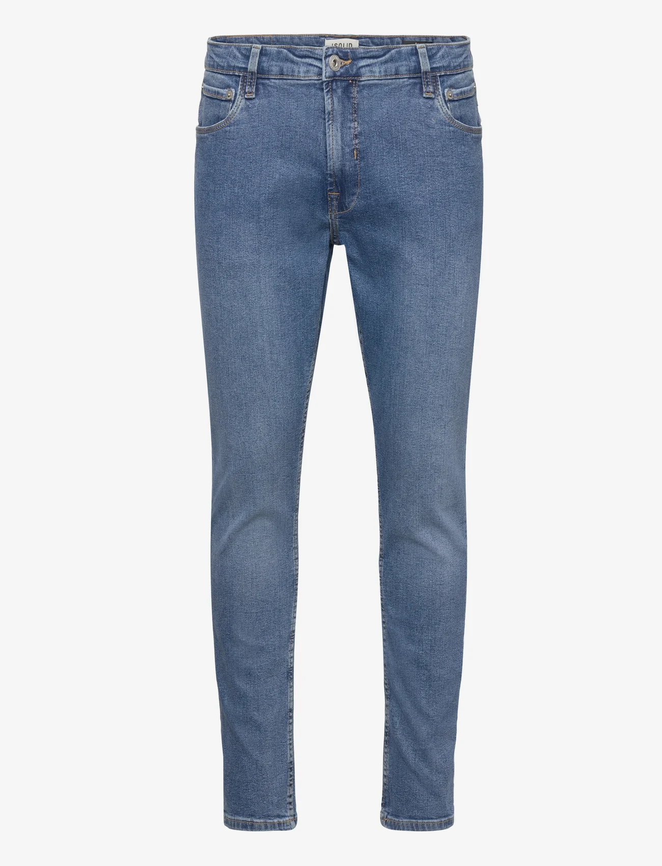 Solid - SDDUNLEYJOY - džinsa bikses ar tievām starām - middle blue denim - 0