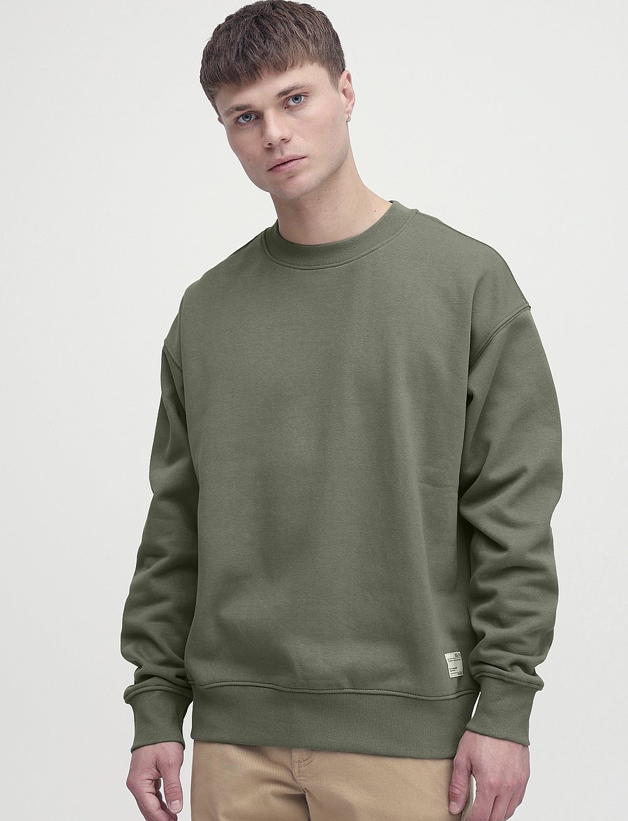 Solid - SDLENZ CREW SW - collections - dusty olive - 3