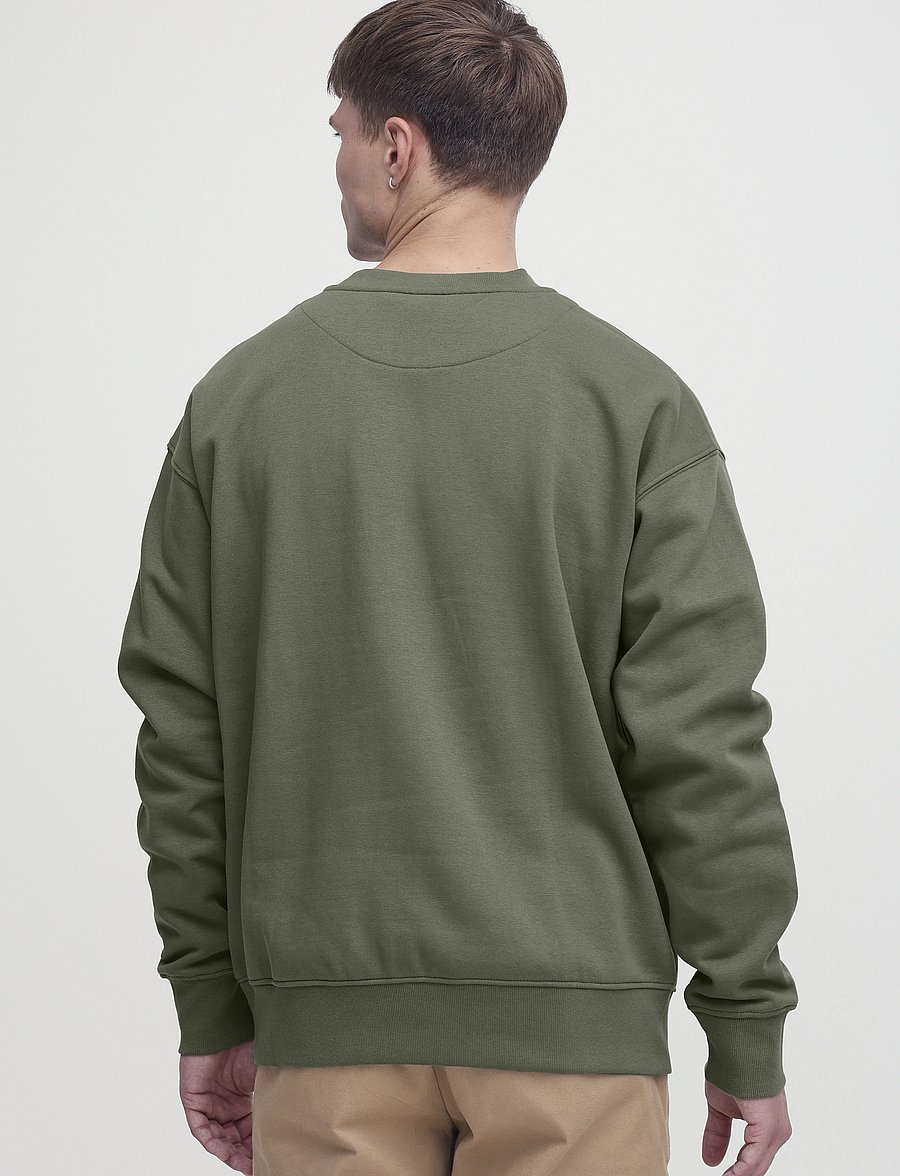 Solid - SDLENZ CREW SW - collections - dusty olive - 4