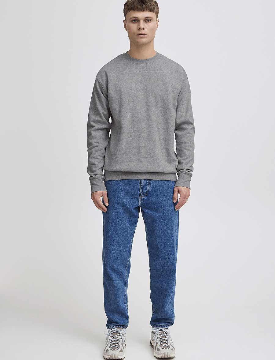Solid - SDLENZ CREW SW - kollektioner - light grey melange - 0