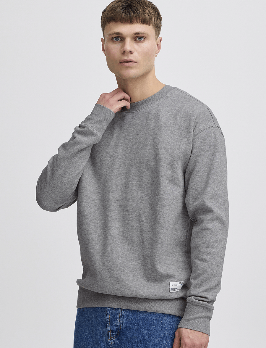 Solid - SDLENZ CREW SW - kollektioner - light grey melange - 3