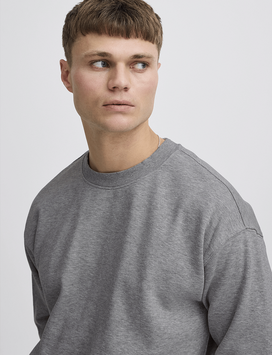 Solid - SDLENZ CREW SW - kollektioner - light grey melange - 5