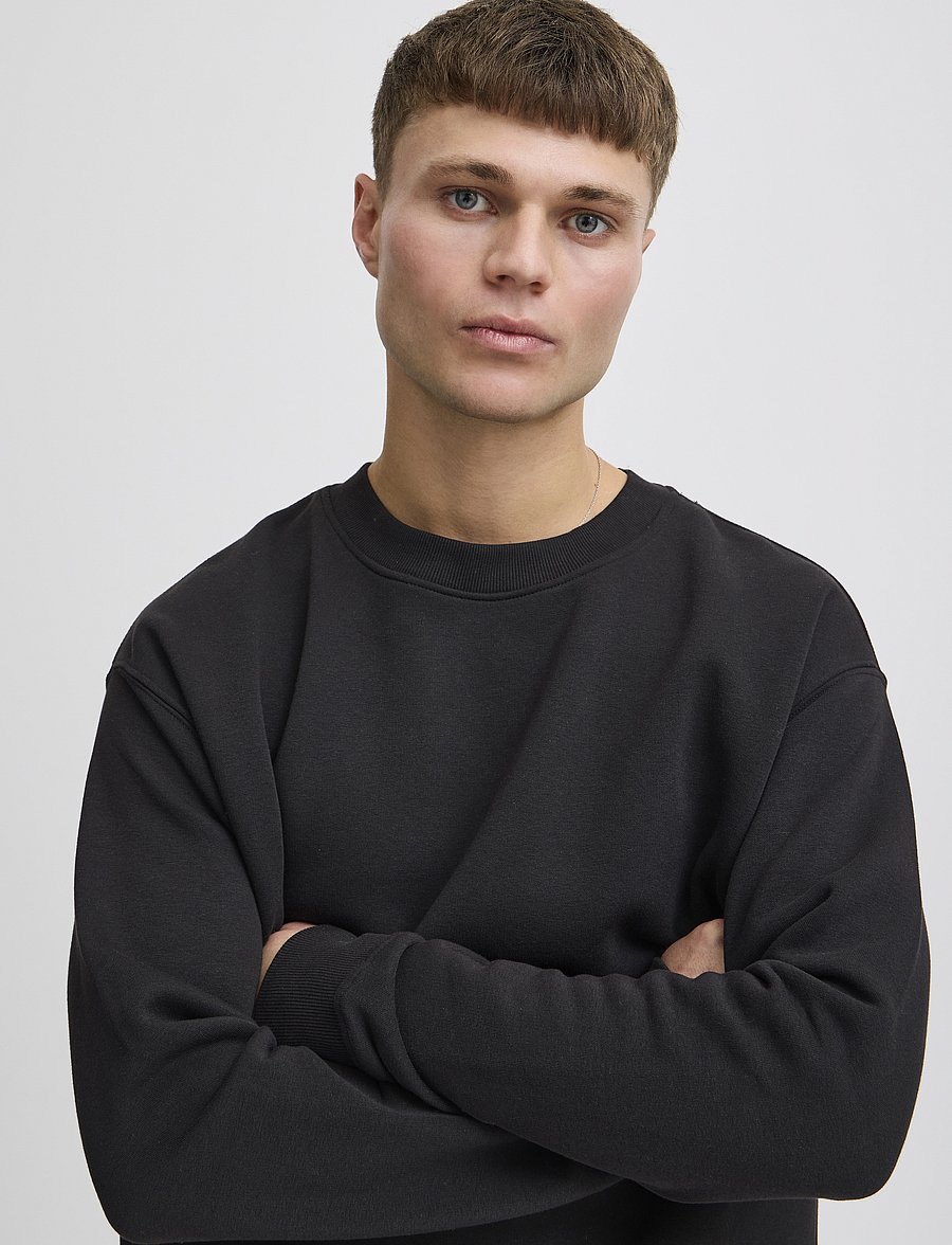 Solid - SDLENZ CREW SW - collections - true black - 5