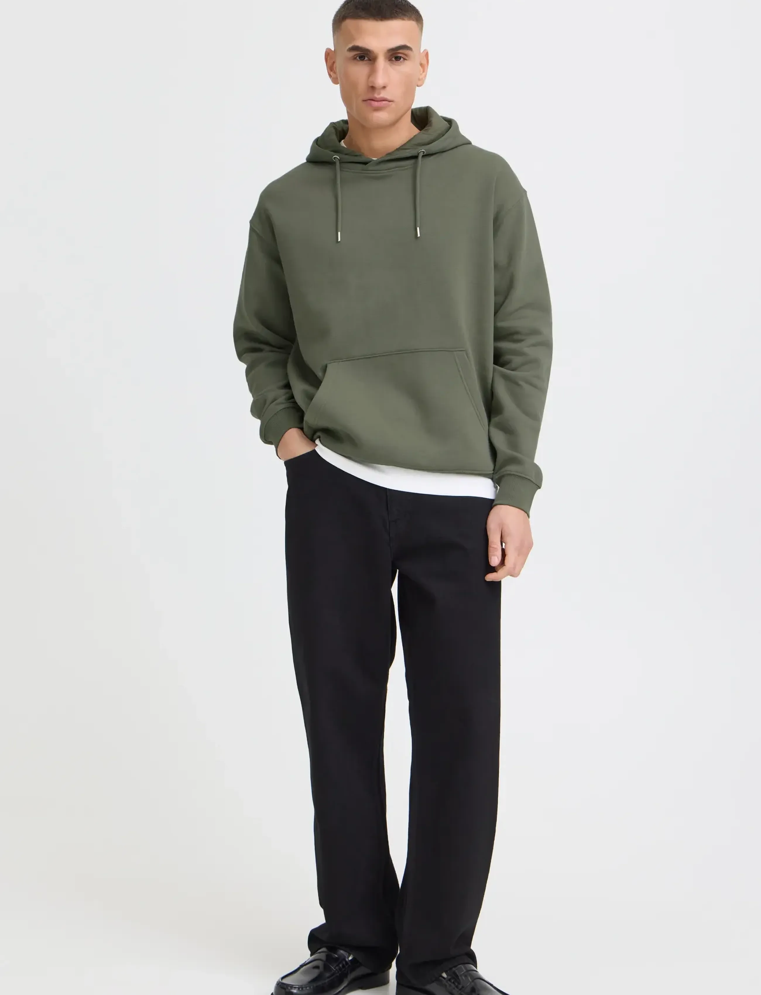 Solid - SDLENZ HOOD SW - sweatshirts - dusty olive - 5