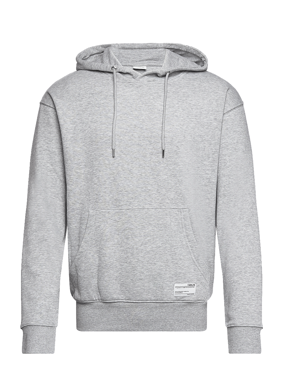 Solid - SDLENZ HOOD SW - kapuzenpullover - light grey melange - 1