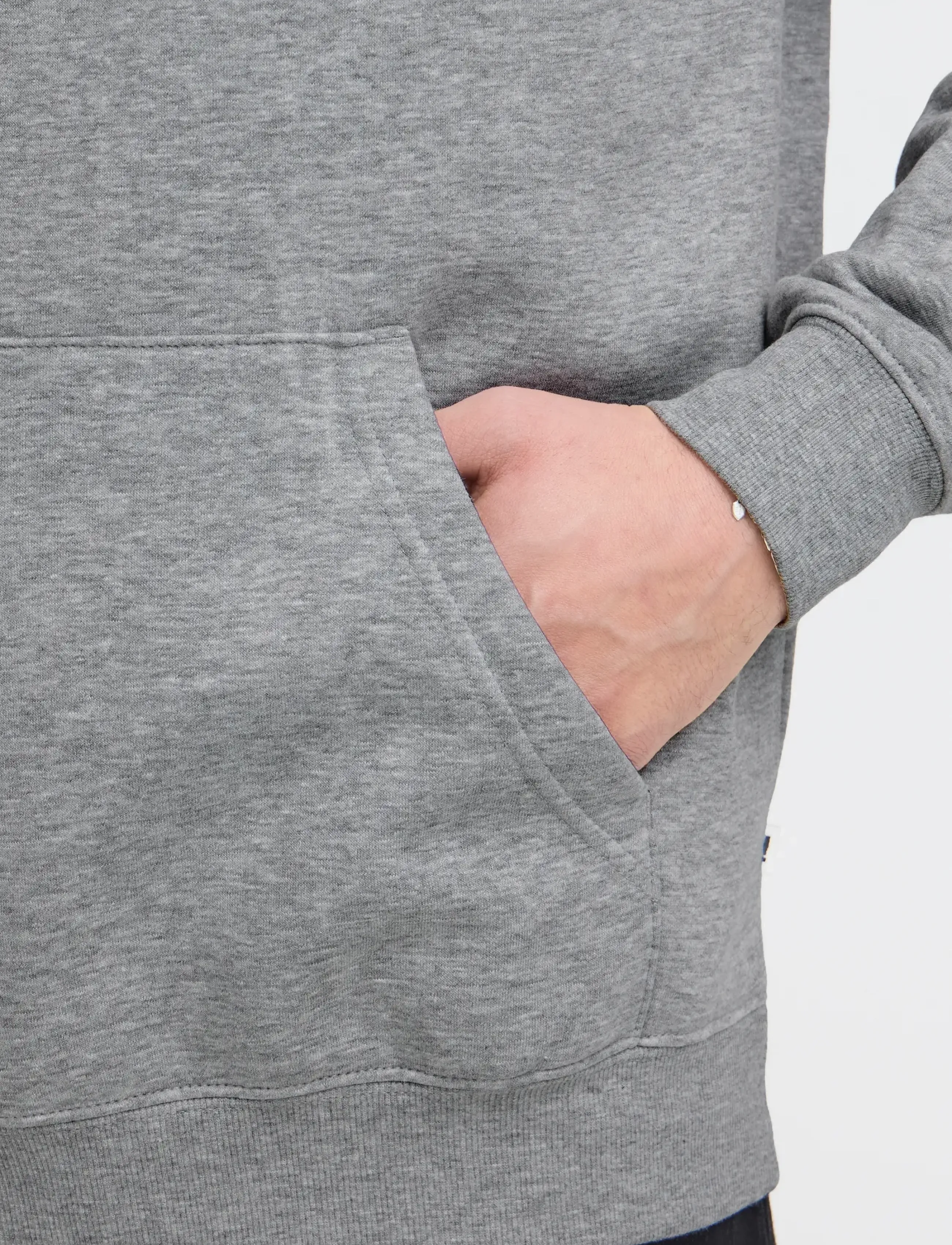 Solid Sdlenz Hood Sw, M, Grey, Sweatshirts & Hættetrøjer > Hættetrøjer, Herre