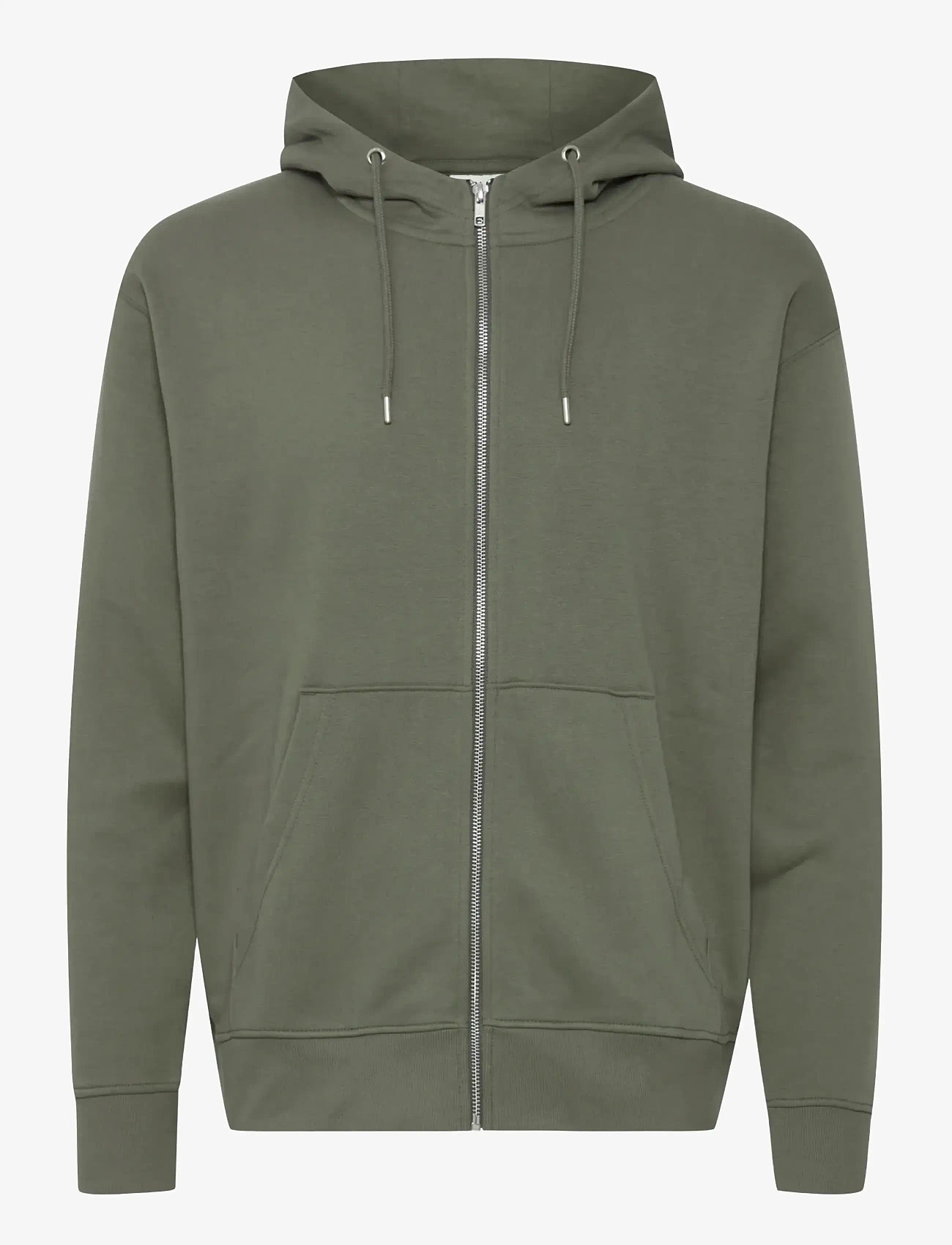 Solid - SDLENZ ZIPPER SW - hoodies - dusty olive - 1