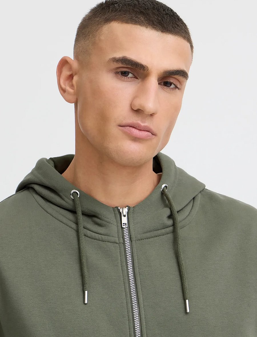 Solid - SDLenz Zipper SW - kapuzenpullover - dusty olive - 0