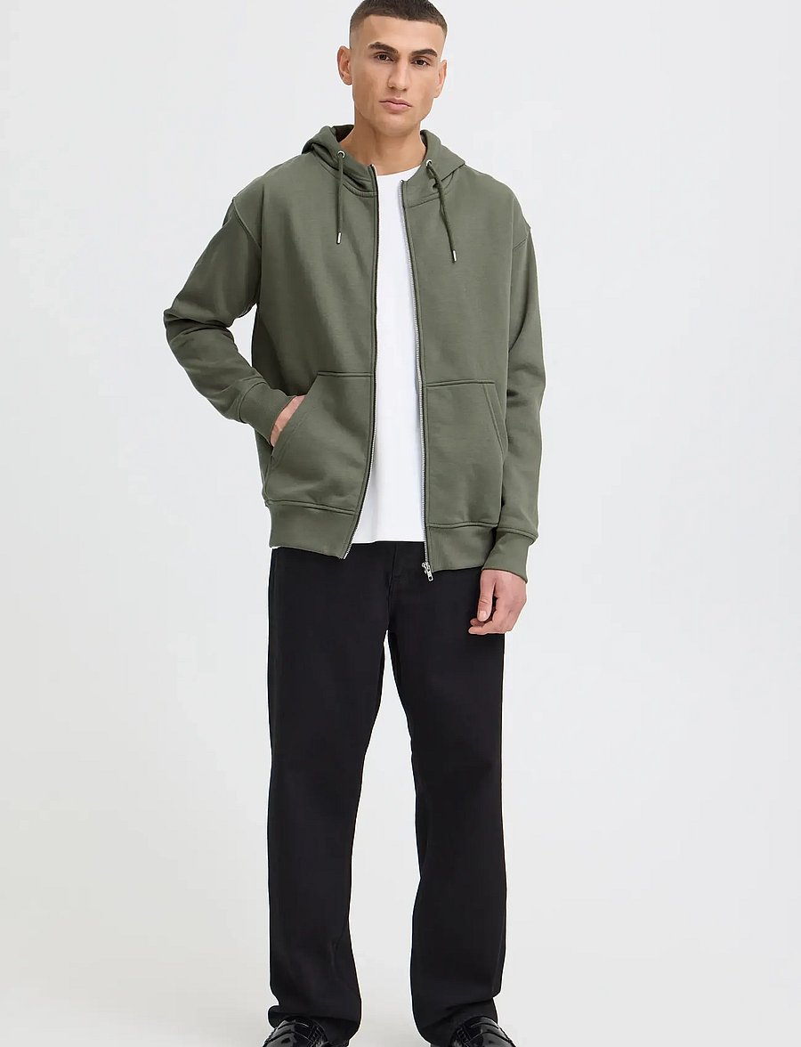 Solid - SDLenz Zipper SW - kapuzenpullover - dusty olive - 3