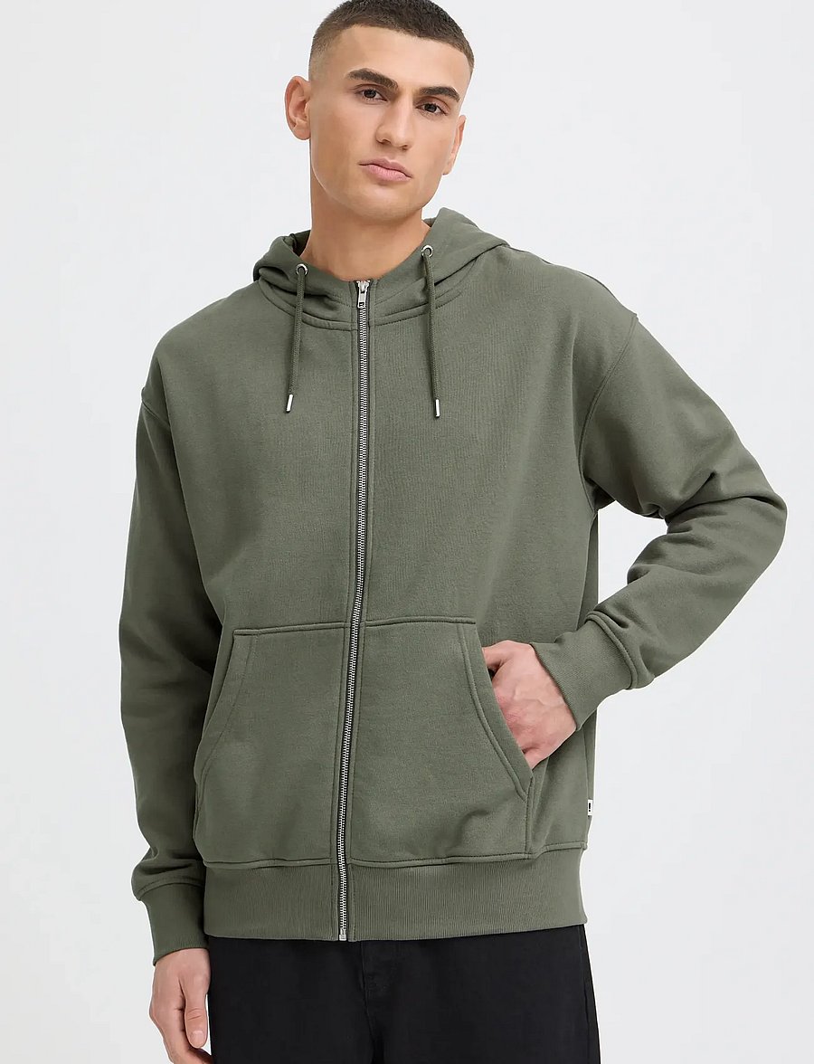 Solid - SDLenz Zipper SW - kapuzenpullover - dusty olive - 4