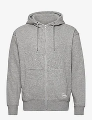 Solid - SDLENZ ZIPPER SW - kapuutsiga dressipluusid - light grey melange - 0