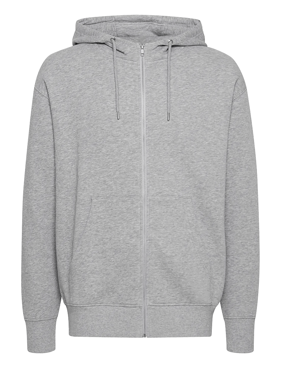 Solid - SDLenz Zipper SW - kapuzenpullover - light grey melange - 1