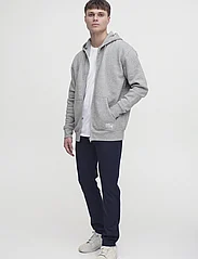 Solid - SDLENZ ZIPPER SW - džemperi ar kapuci - light grey melange - 2