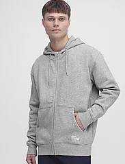 Solid - SDLENZ ZIPPER SW - hoodies - light grey melange - 3