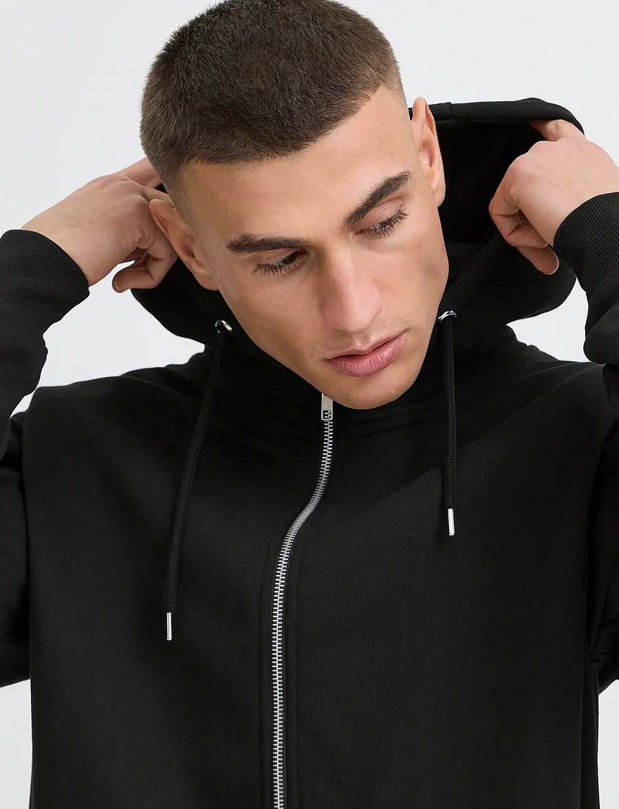 Solid - SDLenz Zipper SW - hoodies - true black - 0