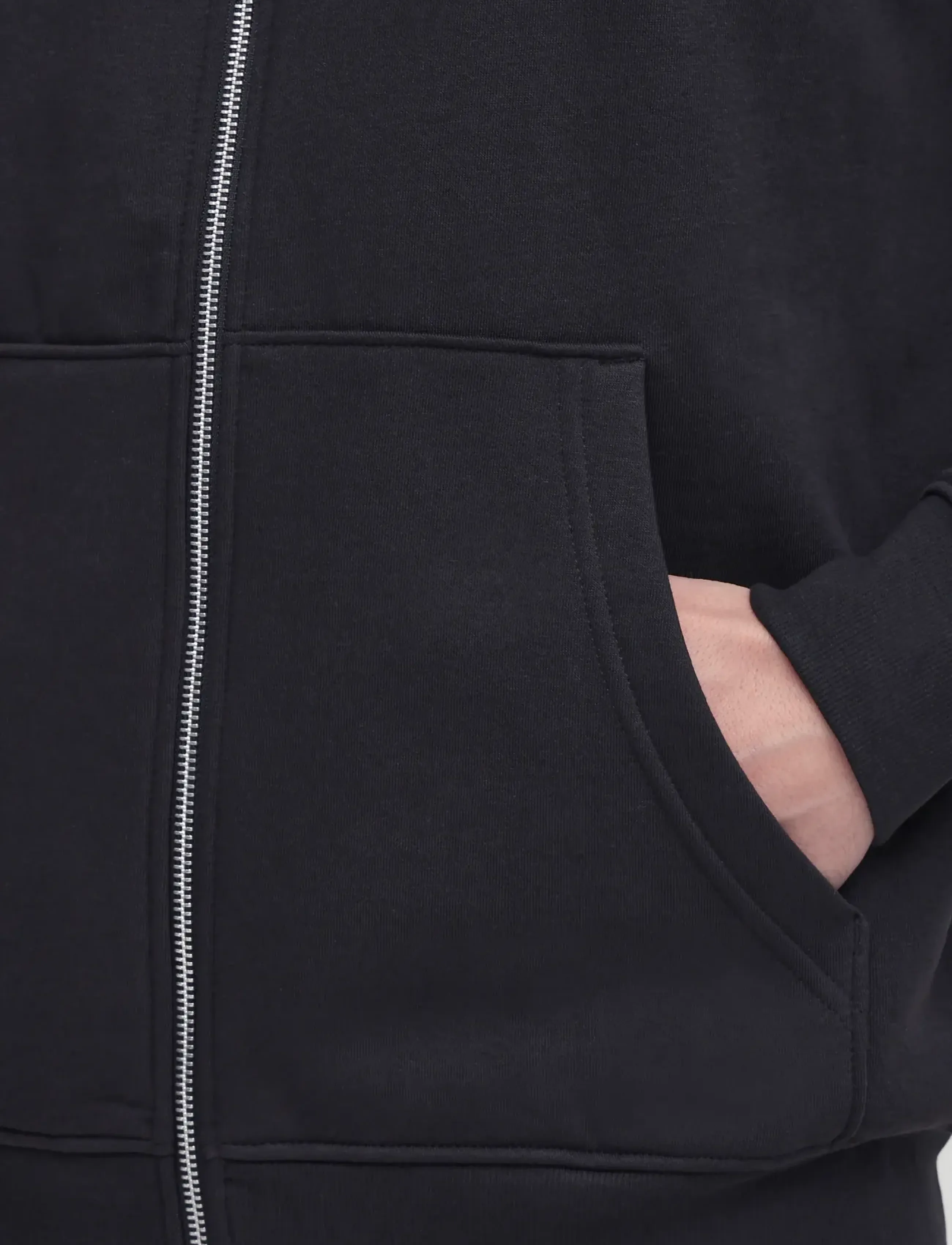 Solid - SDLENZ ZIPPER SW - kapuzenpullover - true black - 3