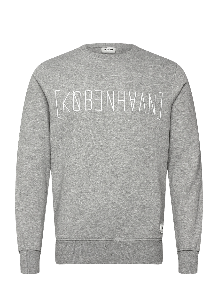 Solid - SDKBH CREW SW - kollektionen - light grey melange - 1