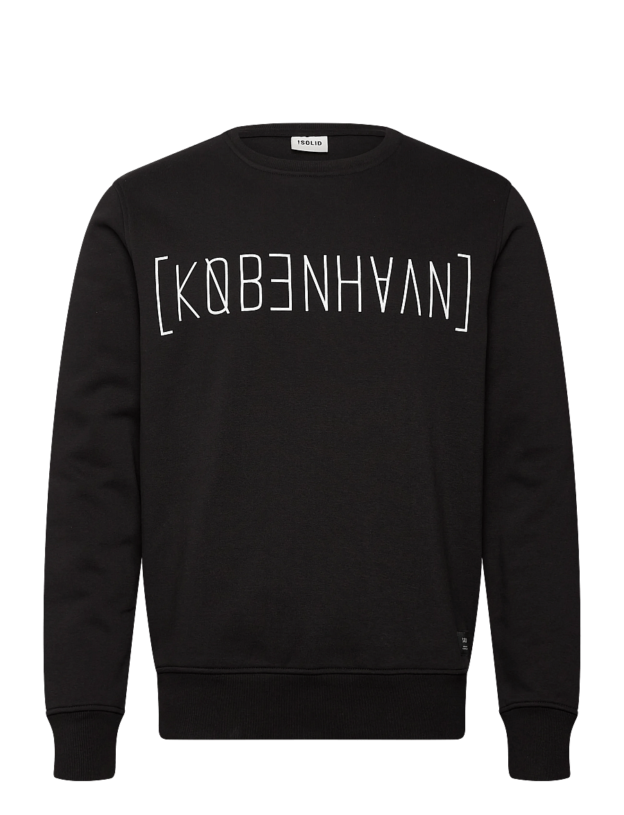 Solid - SDKBH CREW SW - kollektionen - true black - 1