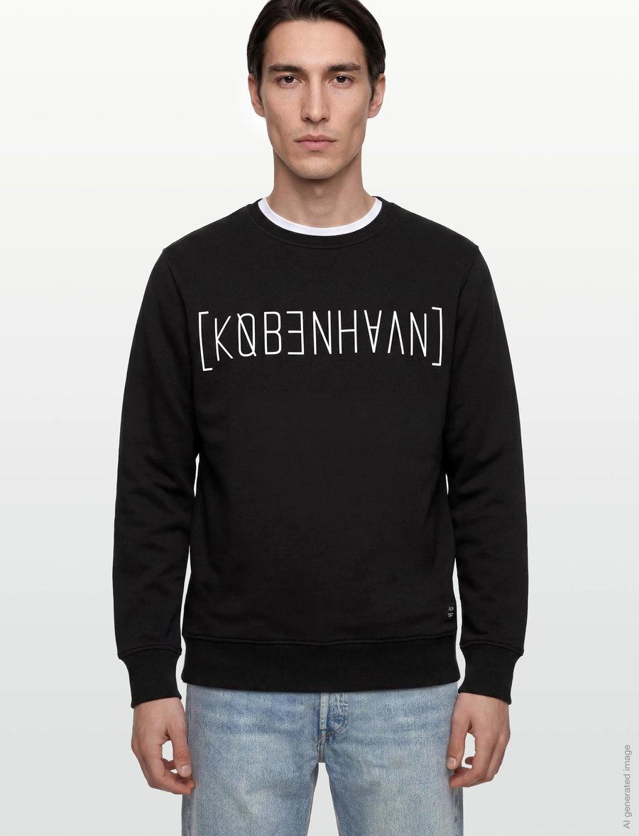 Solid - SDKBH CREW SW - kollektionen - true black - 3