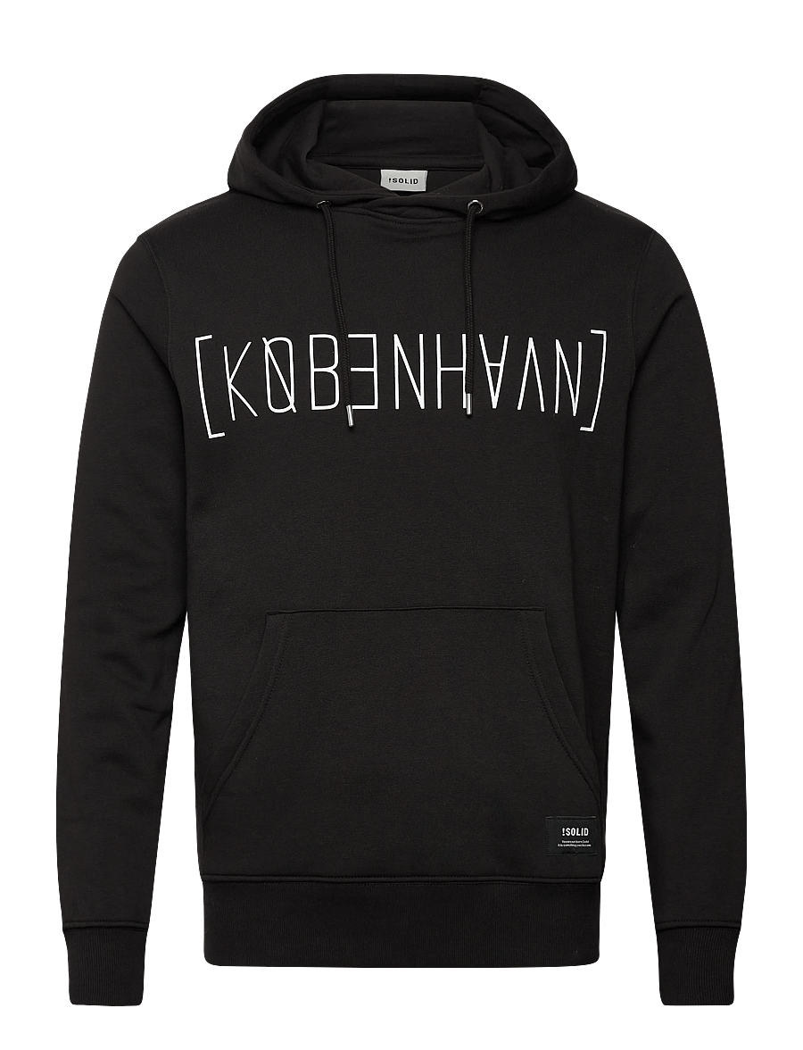 Solid - SDKBH HOOD SW - sweats à capuche - true black - 0