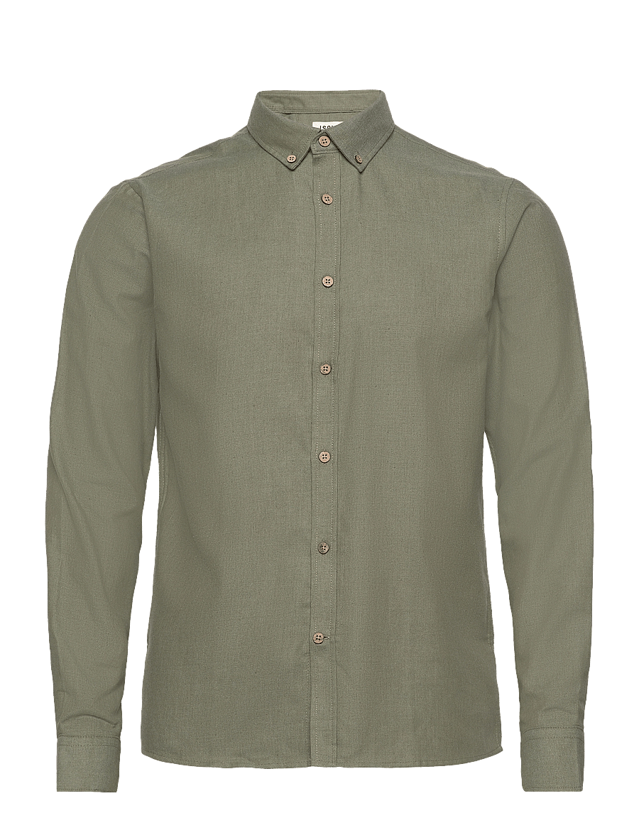 Solid - SDPETE SH - casual shirts - dusty olive melange - 1