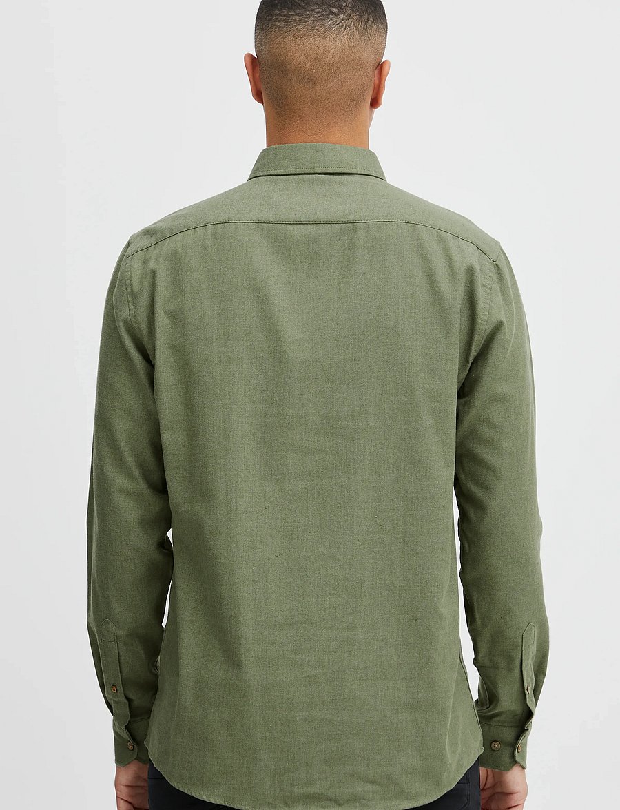 Solid - SDPETE SH - casual shirts - dusty olive melange - 4
